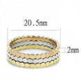 thumbnail image 2 of TK3180 - IP Gold & IP Rose Gold (Ion Plating) Stainless Steel Ring with No Stone Size 8, 2 of 4