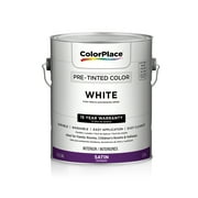 Color Place Interior Satin Paint, White