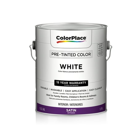 color place interior satin paint white walmart com color place interior satin paint white walmart com