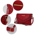thumbnail image 6 of MKF Collection Remi Women's Crossbody Bag Vegan Leather Shoulder Bag Handbag by Mia K - Olive, 6 of 7