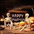 thumbnail image 2 of Ayieyill 5pcs Halloween Skeleton Decorations, Mini Posable Skeletons Halloween Decor for Halloween Decorations Indoor Outdoor, 2 of 8