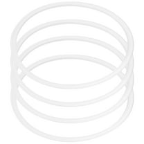 STOBOK 4pcs Replacement Rubber Seal Silicone for Tumblers Lid Spillproof White