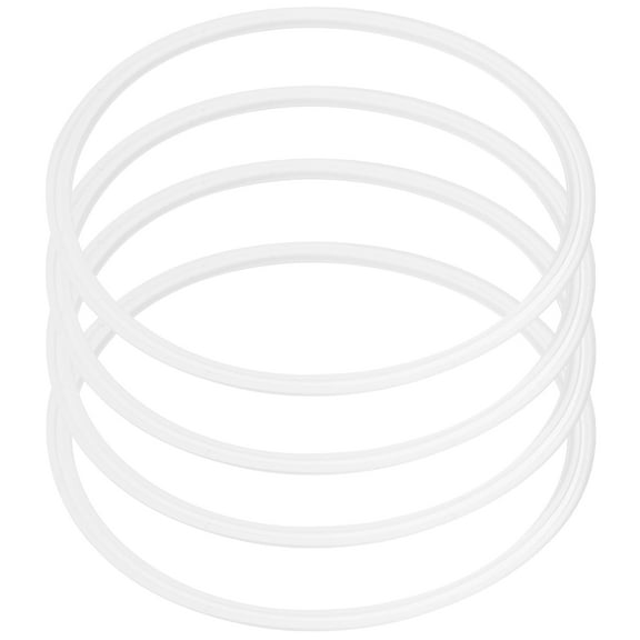 STOBOK 4pcs Replacement Rubber Seal Silicone for Tumblers Lid Spillproof White