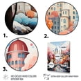 thumbnail image 3 of Designart "Blush Cityscape Art Deco Charm II" Cityscapes Canvas Wall Art - Industrial Pink City Art Deco Entryway Wall Art, 3 of 6