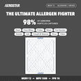 thumbnail image 4 of Aerostar 20x25x1 MERV 13 Air Filter, Pleated AC Furnace HVAC, Smoke Bacteria Allergy, 6 Pack, 4 of 8