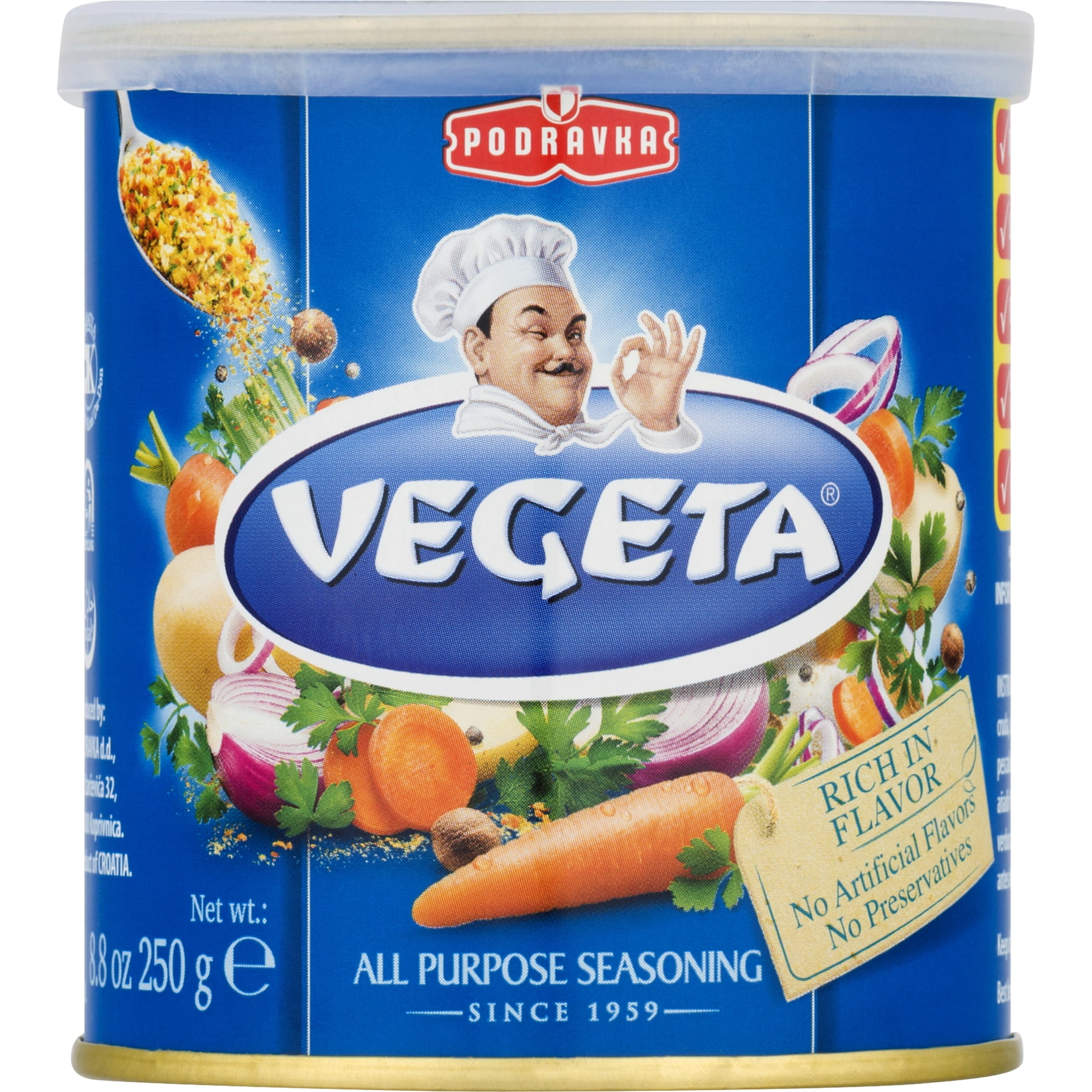 Vegeta Seasoning, All Purpose, Can, 8.8 OZ