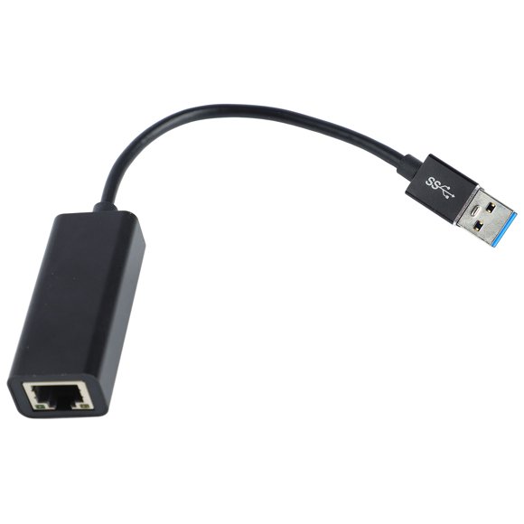 Adaptador USB C a Ethernet con luz, convertidor de cable USB tipo C a RJ45 Gigabit para tableta, color negro