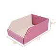 thumbnail image 5 of Ucanpack Pink Corrugated Bins 200 ECT-32 Parts Organizer Boxes, 10x12x4½" - 50 Pcs, 5 of 8