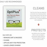 OptiPlus Anti-Fog Lens Wipes Cleaner Travel Purse Healthcare Sport Goggles 100ct