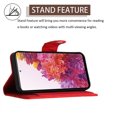 thumbnail image 6 of for Samsung Galaxy S20 FE Wallet Case, Elegant Card Holder Cash Slot PU Leather Kickstand Shoulder Strap Shockproof Protective Flip Women Girls Case Cover for Samsung Galaxy S20 FE, Red, 6 of 6