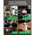 thumbnail image 5 of Open Box HBN 3-in-1 Coffee Maker, Multi Coffee Maker Single Serve for Nespresso Capsule & K-Cup Pods & Ground Coffee, 19Bar One-Touch Brewing Espresso Machine, 20oz Removable Water Tank, 1450W Fast Heat, 5 of 8