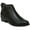 BLACK, variant on Womens Mabel Faux Suede Almond Toe Ankle Boots