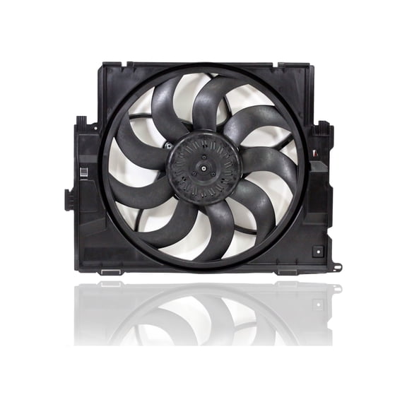 Dual Radiator and Condenser Fan Assembly - Pacific Best Inc. Fit/For BM3115123 12-16 BMW 328i 2.0L/3.0L Without M-Package, 14-16 2-Series/Coupe, 15-16 2Series Convertible, 15-16 4-Series
