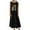 Black, variant on IROINNID Women's Sleeveless Shift Dress Round Neckline Dresses Summer Casual Pocket Vacation Beach Long Dress Strapless Print Dress