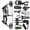 black, variant on limaity Dual-Use Compound Bow Set Steel Ball 30-70LBS Adjustable Archery Hunting