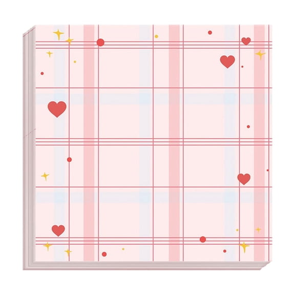 1 Pad Cute Sticky Notes Cartoon Self Stick Notepads 3X3 Inches Notes Adhesive Memo Pad Office Decor Gifts for Office Meeting(C)