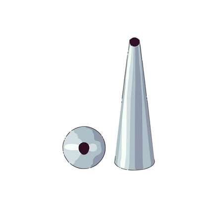 Stainless Round Tip Pastry Tek Stainless Steel #230 Round Piping Tip - 3/4