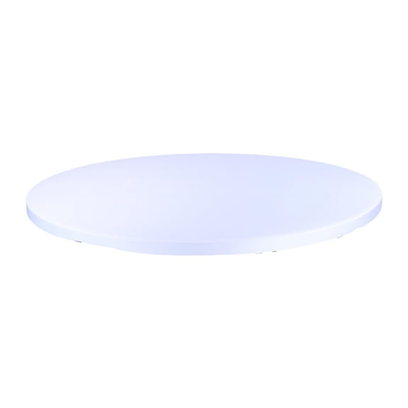 Fzaqwen Fitted Round Table Cloth Stretch Tablecloth Elastic Edged Lightweight Easy Clean White