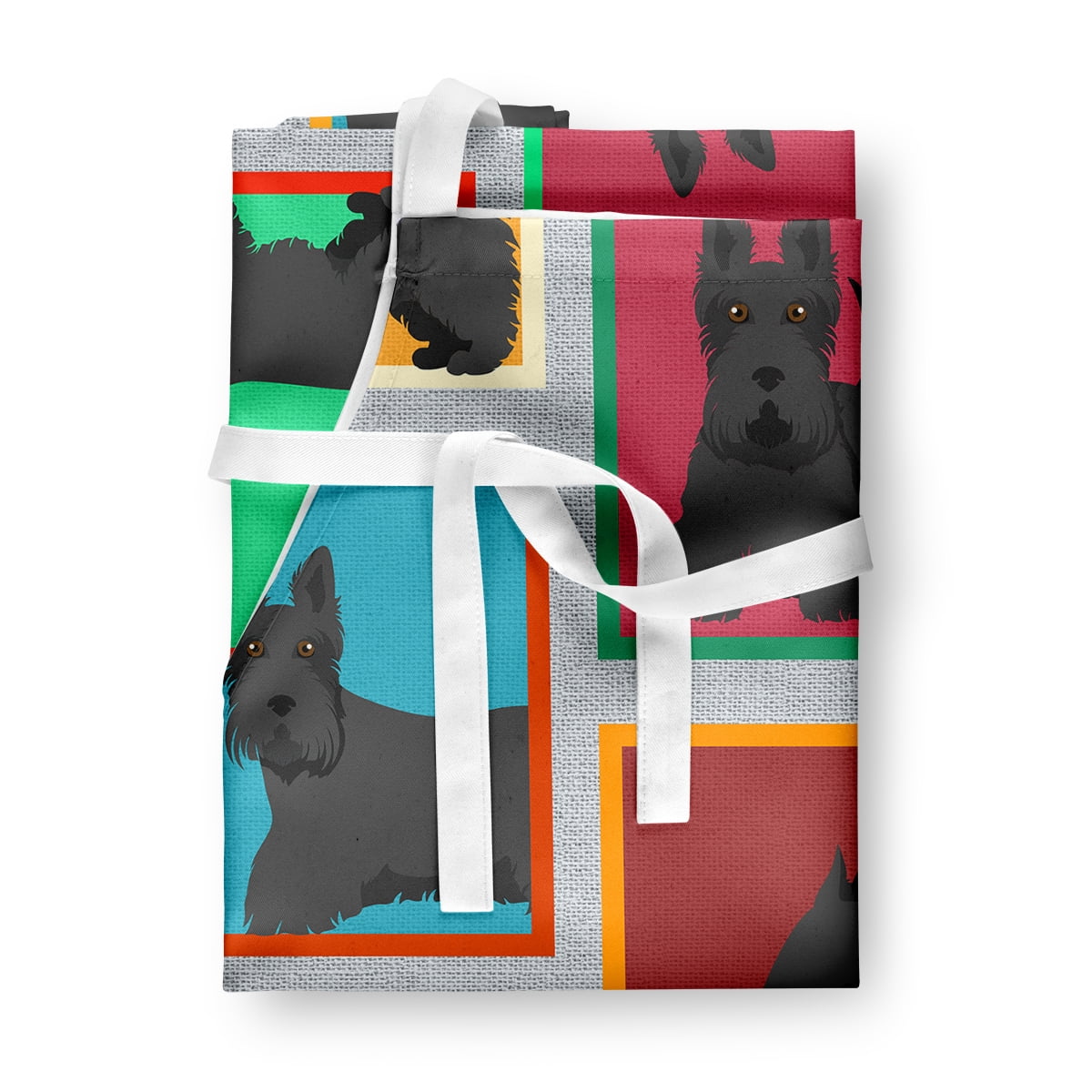 Lots of Scottish Terrier Apron 27 in x 30 in