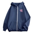 thumbnail image 4 of Chandail à Capuchon Décontracté pour Femmes avec Poche Zippée Manches Longues Sweat à Capuche Sport pour Activités Extérieures, 4 of 6