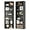 Black, variant on oneinmil Bookshelf 6-Tier Set of 2 Open Bookcase and Bookshelves Wooden Floor Standing Display Wide Storage Shelves Rack 71" Tall for Home Offices, Living Rooms, and Bedrooms, White