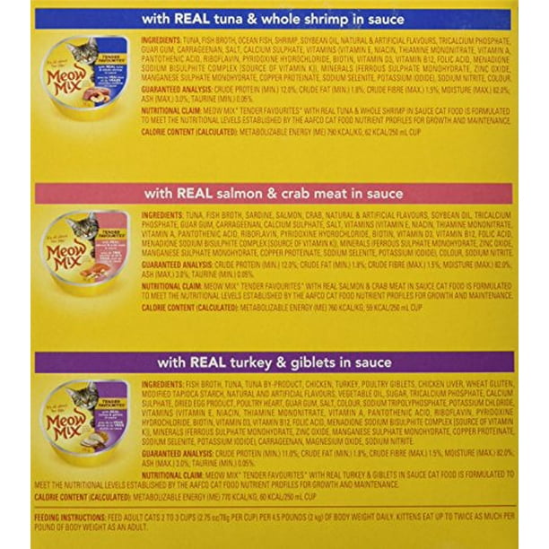 Meow mix nutrition store facts