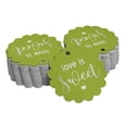 thumbnail image 1 of Inkdotpot 100 Pack Real Silver Foil Paper Tags Love Is Sweet Wedding Favor Hang Tags, 1 of 7