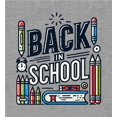 thumbnail image 4 of Back In School Adult Heather Gray Crew Neck Short Sleeve Tee-Medium, 4 of 4
