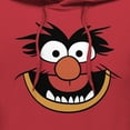 thumbnail image 2 of Men's The Muppets Animal Costume Pull Over Hoodie Red Small, 2 of 4