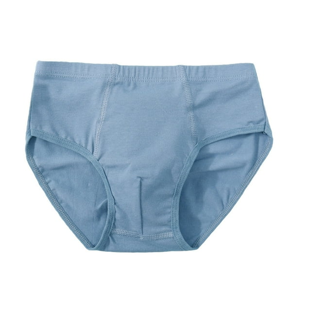 MIASHUI Toddler Cotton Underwear Boys Comfortable Breathable Briefs Solid Color,Blue,3-4 Years