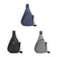 thumbnail image 4 of Qarigey Bolsa de viaje espaciosa y duradera para aventuras al aire libre Bolsa de moda Deportes de ocio ajustable Bolsas de mensajero y de hombro negro, 4 of 6