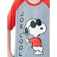 thumbnail image 4 of Peanuts Boys' Joe Cool Snoopy Pajamas Shirt And Shorts Sleepwear Set, 4 of 8