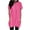 Hot Pink with Pockets, variant on Women Summer Tops Long Tunic Tops to Wear with Leggings, Oversized Short Sleeve Shirt Dress Tunics Trendy T Shirts with Pockets