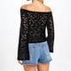 thumbnail image 4 of Tops básicos para mujer,Blusa de encaje de un solo hombro para mujer, blusa lisa de manga larga, camisa de poliéster, ropa informal de uso diario, sopatenor, 4 of 7