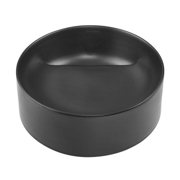 Vevey 16.5” Round Vessel Bathroom Sink in Matte Black