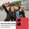thumbnail image 2 of Compatible with Realme C55 Case for Women Men, Ultra Slim Realme C55 Phone Case Silicone Liquid Soft Shockproof Anti-Scratch Protective Cases (Red), 2 of 7