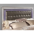 thumbnail image 3 of Furniture of America Amana Panel Bed, Queen, Silver and Dark Gray, 3 of 6