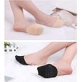 thumbnail image 2 of Zhuge 2 piezas de almohadillas para el antepié,sandalias, plantillas para tacones altos, almohadillas de esponja para los dedos (negro + complexión), 2 of 5