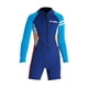 thumbnail image 2 of Traje de neopreno de 2,5 mm para niños y niñas, traje de baño térmico con cremallera para niños Talla XL Azul, 2 of 7