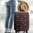 thumbnail image 2 of Red Controllers Games Icons Black Pattern Luggage Cover Fashion Suitcase Cover Baggage Covers Fit 25-28 Inch Luggage (Go Travel), 2 of 5