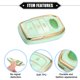 thumbnail image 4 of Funda para llave Fob compatible con Toyota RAV4 2001-2022, suave TPU verde 3 botones remoto sin llave Smart Key Fob funda protectora, 4 of 7