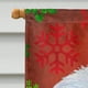 Carolines Treasures SS4689CHF 28 x 40 in. Flocons de Neige Rouges et Verts Vacances Noël Drapeau Toile Maison Taille – image 3 sur 4