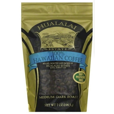 Hualalai Estate Coffee – 100% Hawaiian Coffee | Ground & Whole Bean | 7 oz | Unflavored, Vanilla Macnut & Chocolate Macnut