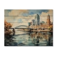 thumbnail image 3 of Designart "Jacksonville s Bay Views in Florida VI" Florida Print on Natural Pine Wood, 3 of 5