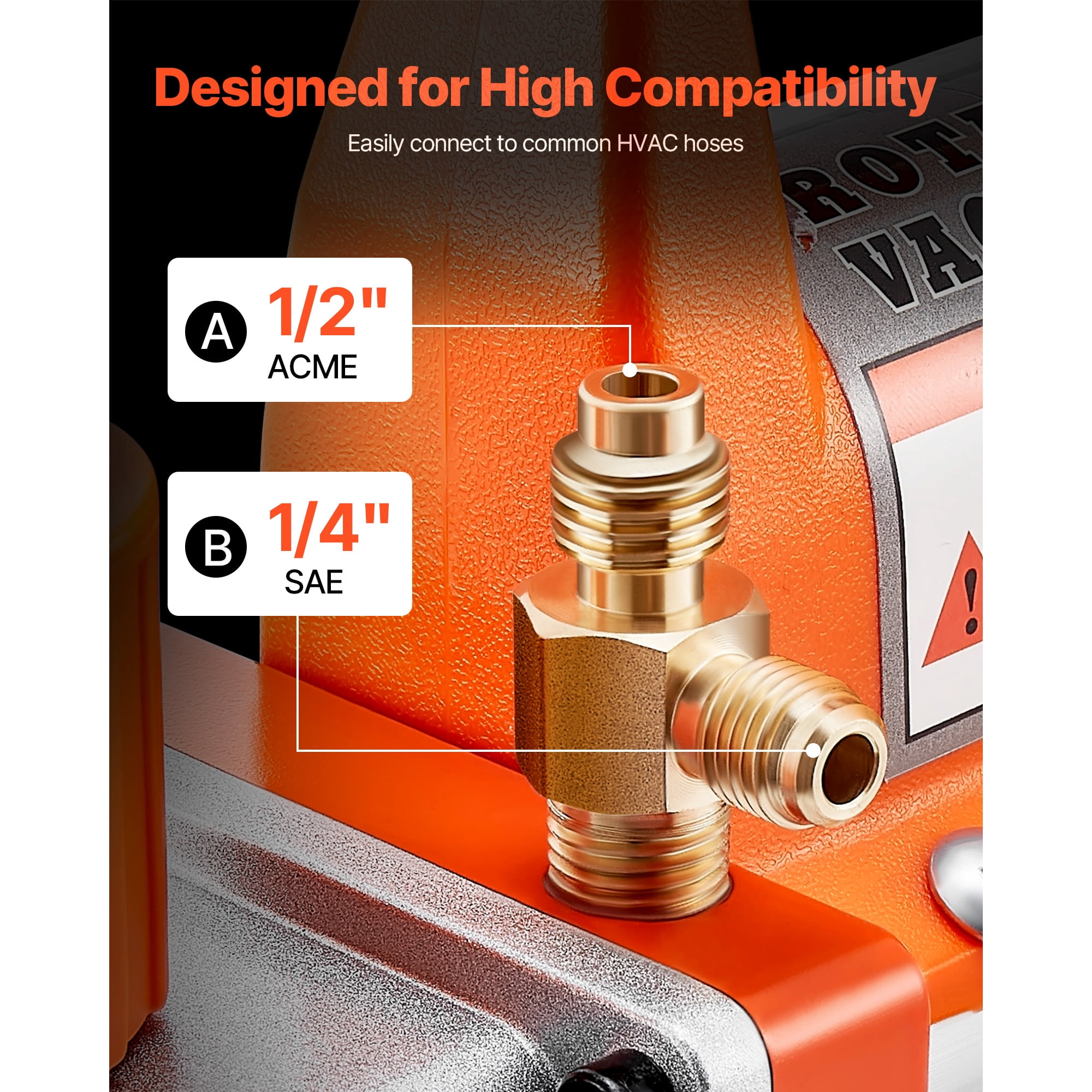 KFFKFF 3.5 CFM 1/4 HP Single Stage Rotary Vane Vacuum Pump, Ideal for HVAC Systems, Includes Oil Bottle, 1720 RPM, Suitable for Automotive AC Maintenance and Resin Degassing