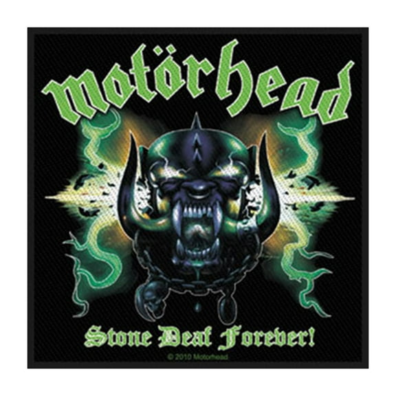 Motorhead Men's Stone Deaf Forever Woven Patch Black