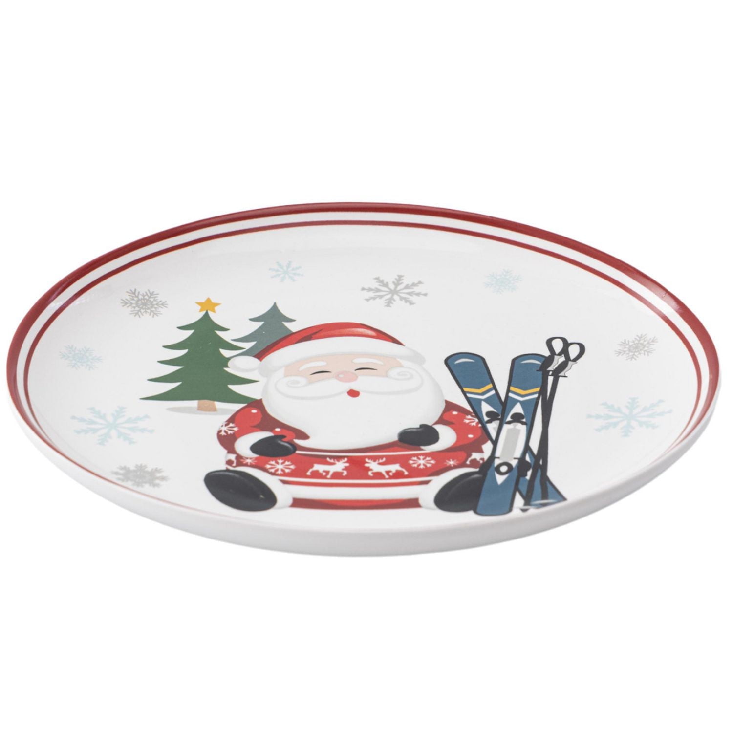 Holiday Time Assiette en céramique Coupe, 9 pouces, 1 pièce