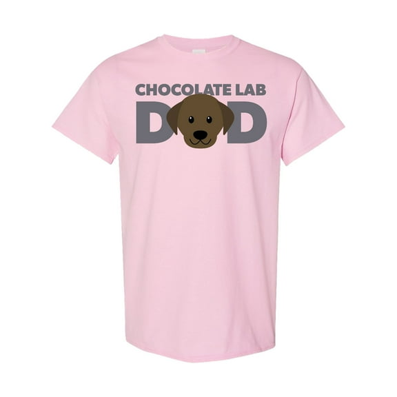Inktastic Chocolate Lab Dad T-Shirt