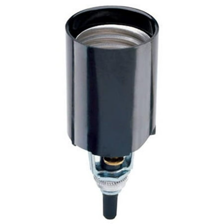 Bottom Turn Knob Socket - 4155CC10 660W Incandescent Candle Socket, Bottom Turn Knob Single Pole Switch
