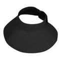 thumbnail image 3 of KOKOPARK Visières pour Femmes Légères Mode d'Automne Incontournables Protection Uv Retroussables Grand Bord Queue de Cheval Chapeau de Soleil Noir, 3 of 5